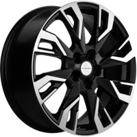 Khomen KHW 1809 7x18 5*108 ET40 DIA60.1 Black-FP Литой