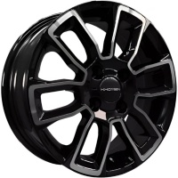 Фото колесного диска Khomen KHW 1406 5.5x15 4*98 ET35 DIA58.6 Black-FP Литой