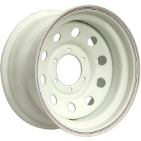 Фото колесного диска Off Road Wheels Nissan Navara/Pathfinder 8x16 6*114.3 ET0 DIA66.1 White Штампованный