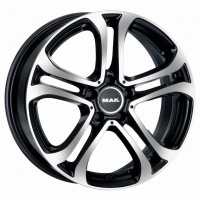 MAK Stuttgart 7.5x18 5*112 ET48 DIA66.6 Black mirror Литой