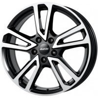 Фото колесного диска Alutec Tormenta 8x18 5*112 ET44 DIA57.1 Diamond Black Front Polished Литой