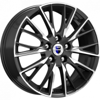 K&K Солт 6.5x17 5*108 ET50 DIA63.3 Алмаз черный Литой