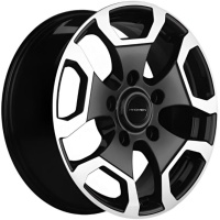 Фото колесного диска Khomen KHW 1725 6.5x17 5*139.7 ET40 DIA98.5 Black-FP Литой