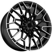 FF FBX251 9.5x19 5*120 ET42 DIA72.6 Black Machined Face Литой