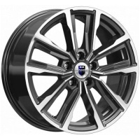 K&K Лацио 7.5x17 5*110 ET38 DIA67.1 Алмаз черный Литой