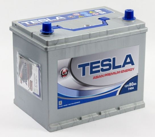 Фото аккумулятора АКБ TESLA PREMIUM Asia 6СТ-60 D23