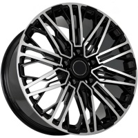 Фото колесного диска Kipardo 53380J 10x22 5*150 ET45 DIA110.1 Black Machined Face Литой