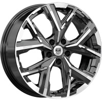Фото колесного диска K&K Айона 6.5x18 5*110 ET40 DIA67.1 Алмаз черный Литой