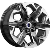 K&K Тейт 7.5x17 6*114.3 ET30 DIA66.1 Алмаз черный Литой