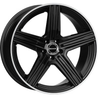 MAK Lewis 9x18 5*112 ET30 DIA66.6 Gloss Black Mirror Ring Литой