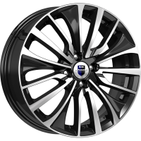 K&K Flanker 6.5x17 5*110 ET39 DIA65.1 Алмаз черный Литой