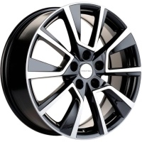 Фото колесного диска Khomen KHW 1802 7x18 5*114.3 ET49 DIA67.1 Black-FP Литой