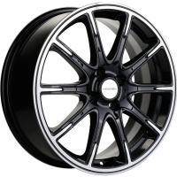 Khomen KHW 1707 6.5x17 4*98 ET38 DIA58.6 Black-FP Литой