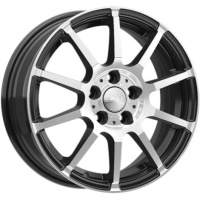 Фото колесного диска Скад Акита 6x15 4*100 ET47 DIA60.1 Алмаз черный Литой