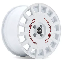 OZ Rally Racing 8x17 5*100 ET48 DIA68 Race White + Red Lettering Литой