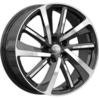 K&K KC1111 7x18 5*105 ET38 DIA56.6 Алмаз черный Литой