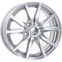 Aero A1599 6.5x15 5*108 ET43 DIA67.1 Silver Литой