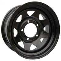 IKON MG84 10x15 6*139.7 ET-40 DIA110.5 Black Штампованный