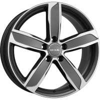 MAK Stadt 8x18 5*112 ET28 DIA66.6 Gunmetal Mirror Face Литой