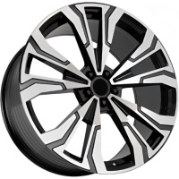 FF FBX307 10.5x22 5*112 ET43 DIA66.6 Black Machined Face Литой