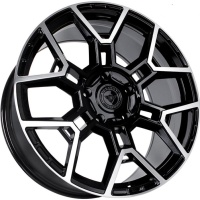 Sakura Wheels YA9554 10x22 5*150 ET45 DIA110.1 BKF Литой