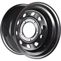 Off Road Wheels Land Rover 8x16 5*165.1 ET-24 DIA125 Black Штампованный