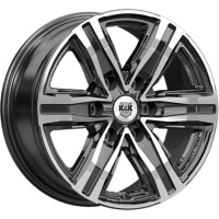 Фото колесного диска K&K R8 7.5x17 6*114.3 ET30 DIA66.1 Алмаз черный Литой