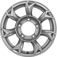 Khomen KHW 1505 5.5x15 5*139.7 ET5 DIA98.6 F-Silver Литой