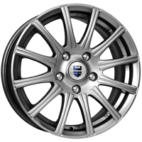 K&K Сиеста 7x16 4*100 ET37 DIA67.1 Дарк платинум Литой