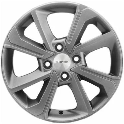 Фото колесного диска Khomen KHW 1501 6x15 4*100 ET40 DIA60.1 G-Silver Литой