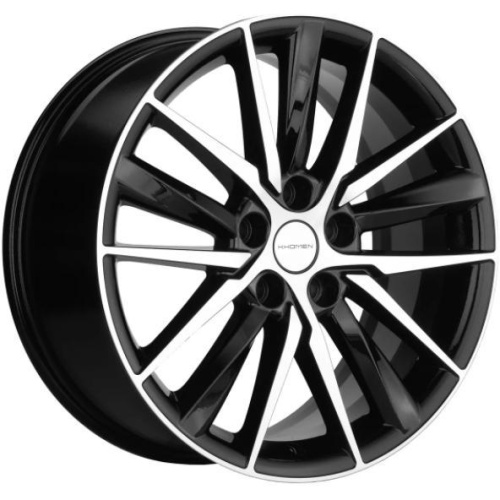 Фото колесного диска Khomen KHW 1807 8x18 5*112 ET48 DIA57.1 Black-FP Литой