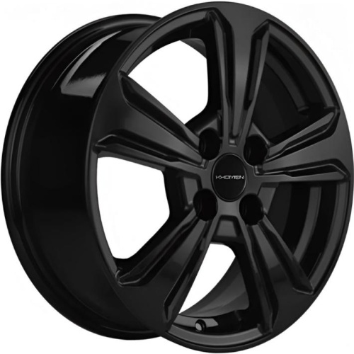 Фото колесного диска Khomen KHW 1502 6x15 4*100 ET45 DIA56.6 Black Литой