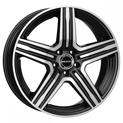 MAK Lewis 9x18 5*112 ET42 DIA66.6 Gloss Black Mirror Ring Литой