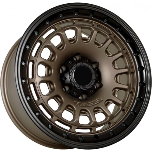 Фото колесного диска FF KF60 8.5x18 6*139.7 ET-15 DIA110.1 Matt Bronze with Matt Black Lip Литой