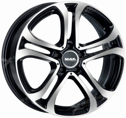 MAK Stuttgart 7.5x18 5*112 ET48 DIA66.6 Black mirror Литой