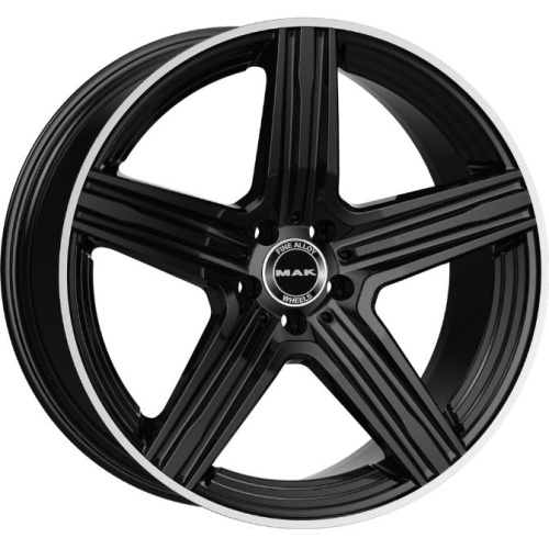MAK Lewis 9x18 5*112 ET42 DIA66.6 Gloss Black Mirror Ring Литой