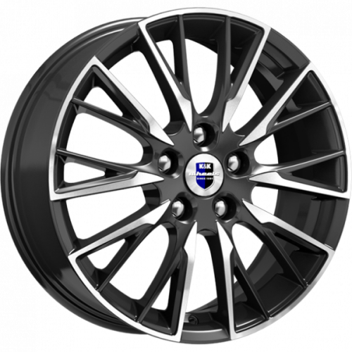 K&K Солт 6.5x17 5*108 ET50 DIA63.3 Алмаз черный Литой