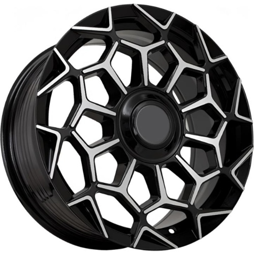 Фото колесного диска Kipardo KF65 7.5x17 4*98 ET38 DIA73.1 Gloss Black Machined Face Литой