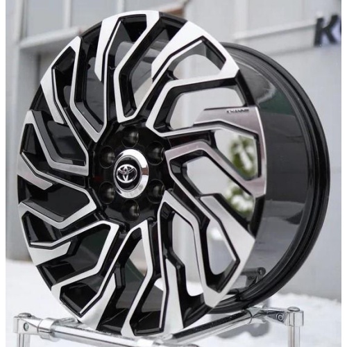 Khann KW LT2 9.5x22 6*139.7 ET45 DIA95.1 Gloss Black Face Кованый