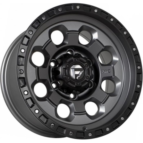 FF Q820 8x15 6*139.7 ET0 DIA110.1 Matt Gunmetal with Matt Black Литой