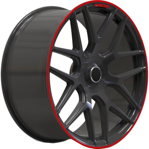 Фото колесного диска AMG Style G-klass 10x22 5*130 ET26 DIA84.1 Satin Black Red Lip Кованый