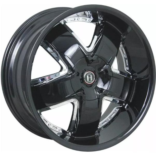 Harp Y-18 9.5x20 6*139.7 ET15 DIA108.1 Glossy black-chrome attachment Литой