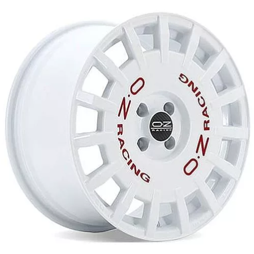 OZ Rally Racing 8x17 5*100 ET48 DIA68 Race White + Red Lettering Литой