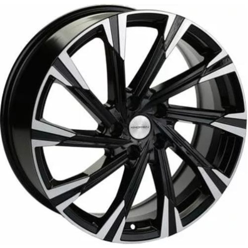 Фото колесного диска Khomen KHW 1901 7.5x19 5*108 ET33 DIA60.1 Black-FP Литой