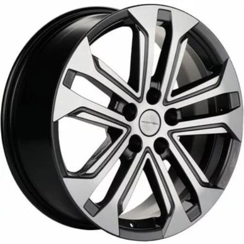 Фото колесного диска Khomen KHW 1803 7x18 5*114.3 ET48.5 DIA67.1 Gray-FP Литой