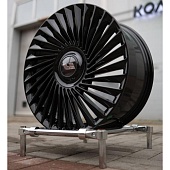 Фото колесного диска Li9 Kahn 32 9.5x22 5*120 ET45 DIA62.5 Gloss Black Кованый