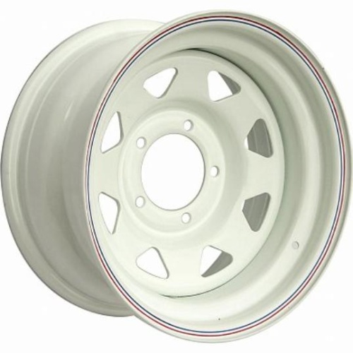 Off Road Wheels УАЗ 8x15 5*139.7 ET0 DIA110.1 White Штампованный