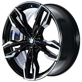 BMW 718M 8.5x21 5*112 ET25 DIA66.6 Gloss Black Face Кованый