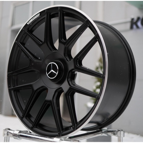 AMG Style G-klass YC1337 10x22 5*130 ET26 DIA84.1 Satin Black Lip Кованый