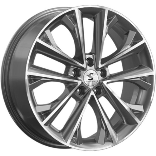Скад КР012 7x18 5*114.3 ET40 DIA64.1 Diamond gloss graphite Литой
